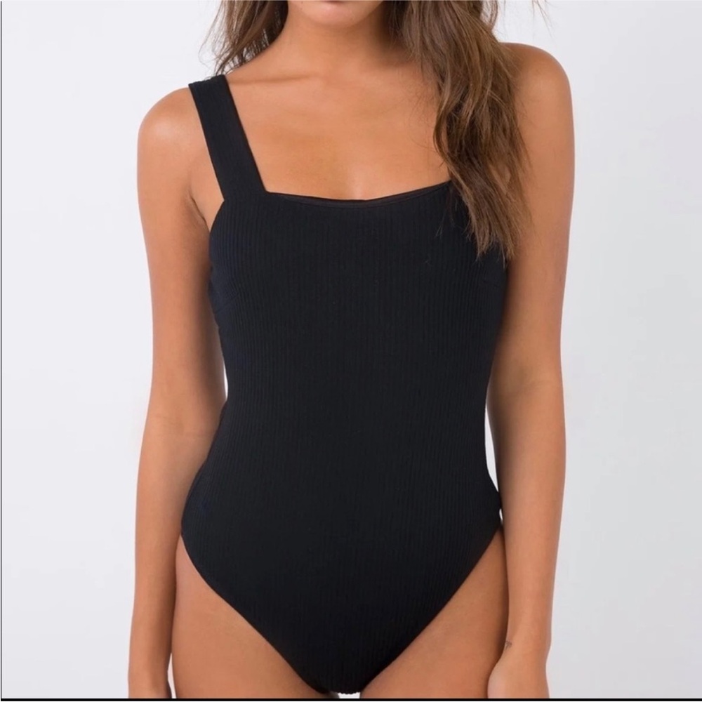 Princess Polly Rebel Feist Black Bodysuit Size 8